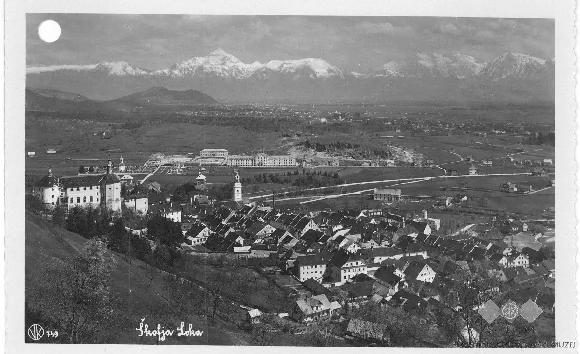 between 2918 and 1947 Postcard_of_Škofja_Loka_(6).jpg