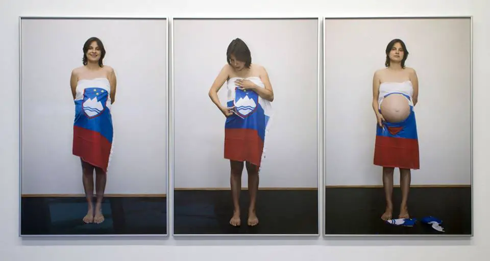 prrr Simona Semenič, Nada Žgank - Zapis celote, triptih fotografij, 67 x 100 cm, giclée print, 2009 — with Nada Zgank.jpg