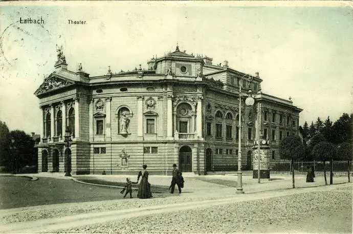 Postcard of the Opera and Ballet Theatre in 1910