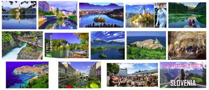 Screenshot of the Google results for &quot;tourism Slovenia&quot;