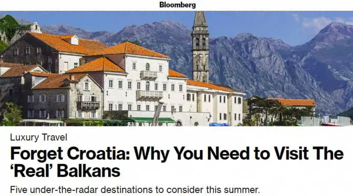 Bloomberg Turns Spotlight on the “Real&quot; Balkans, Including Slovenia