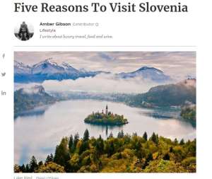 Forbes Gives 5 Reasons to Visit Slovenia: Adventure, Castles, Caves, Gastronomy &amp; Wine