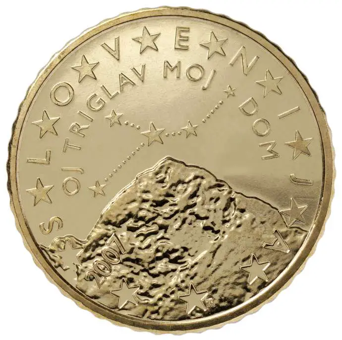 Triglav in your pocket on the 50 cent coin