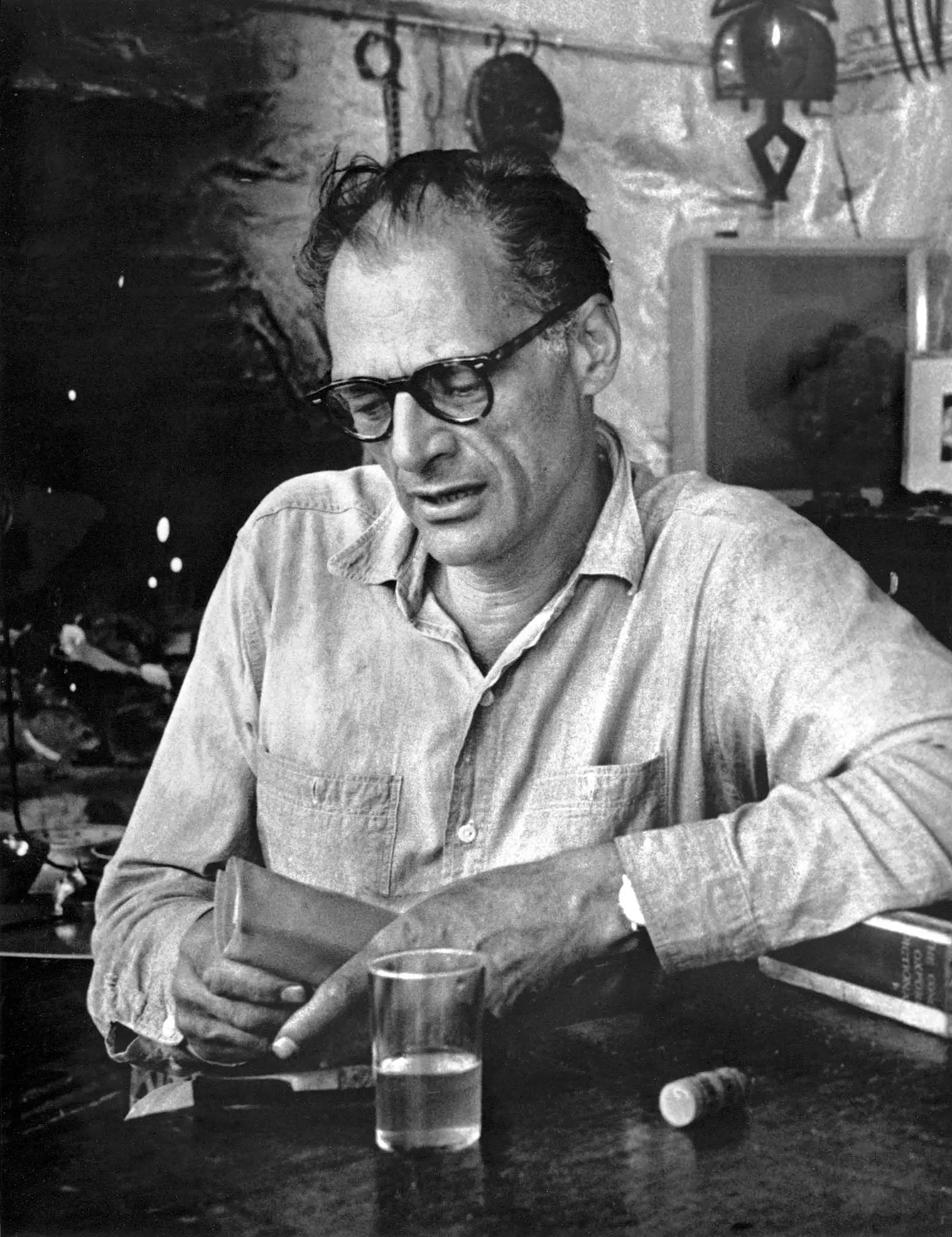 Arthur Miller, writer and husband of Inge Morath, Roxbury, Connecticut, USA, 1963.jpg