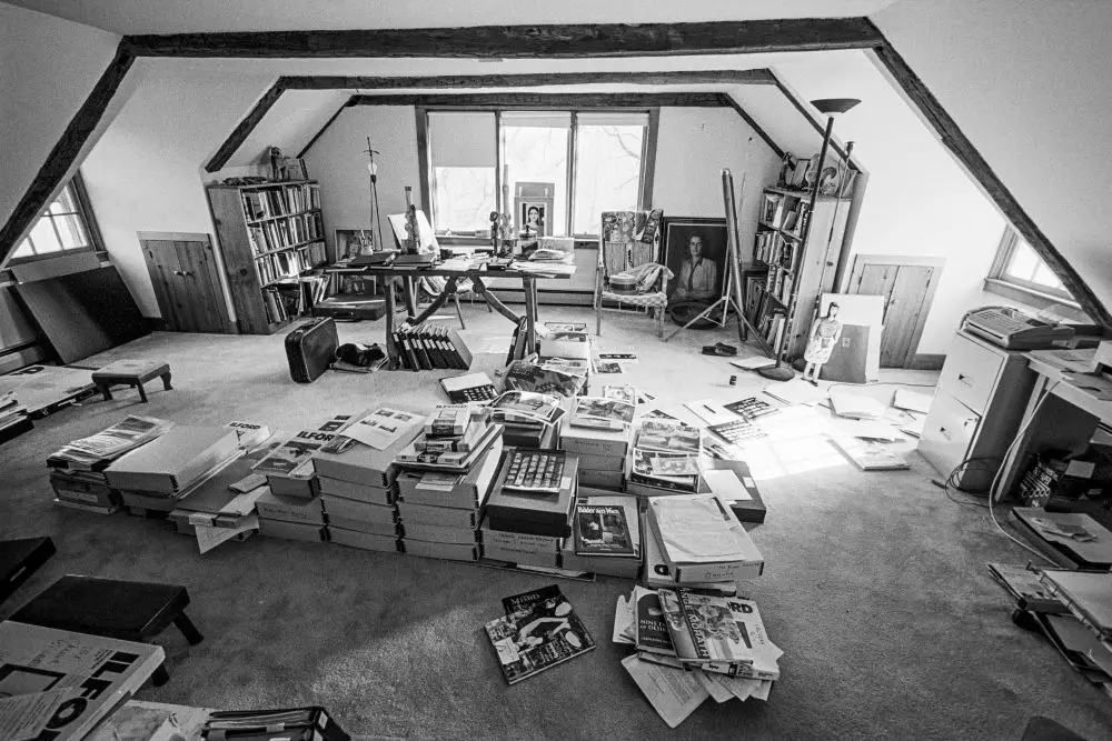 Inge Morath's attic studio, Roxbury, Connecticut, USA, 1998.jpg