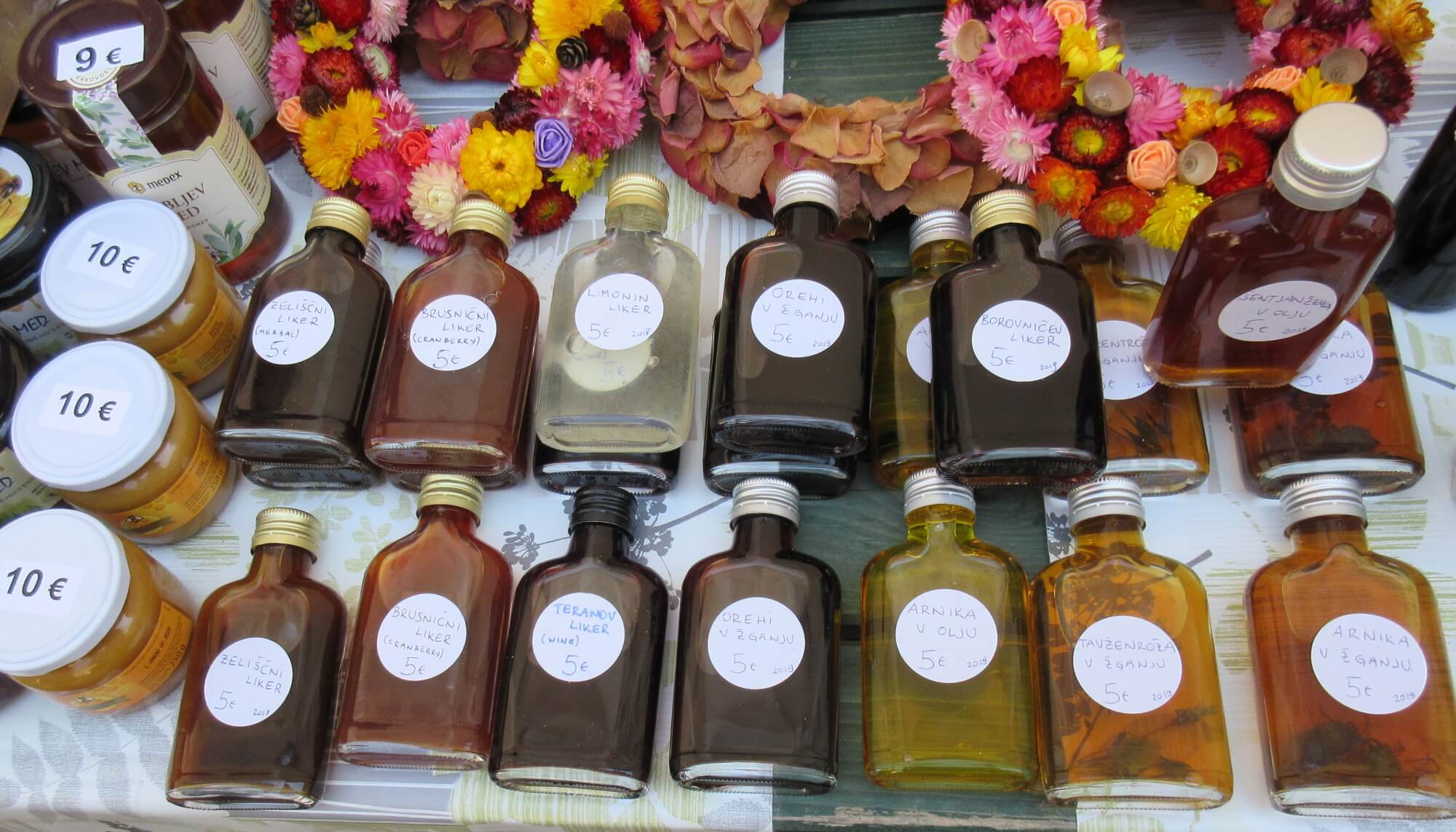 Ljubljana Central Market oils and alcohol.jpg