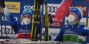 Cross-Country Skiing: Urevc, Lampič Win Team Sprint in Sweden (Video)