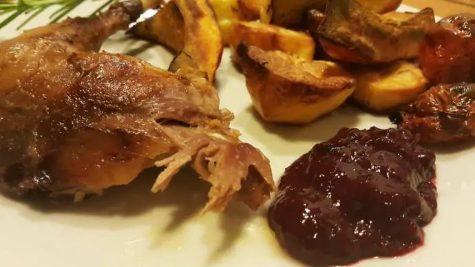 Slovenian Recipe of the Week: Roast Pheasant with Plum Sauce