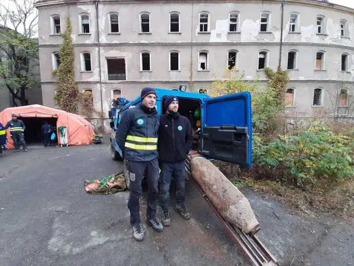 A bomb that was found in Maribor in 2019