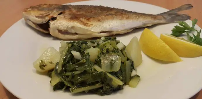 Slovenian Recipe of the Week: Chard with Potato (and Fish)