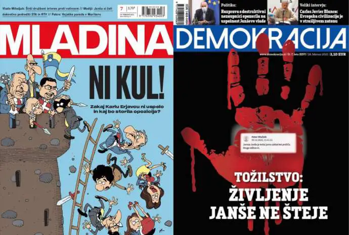 What Mladina &amp; Demokracija Are Saying This Week:  SMC, DeSUS Like Nazi Collaborators vs Darkness of the Left
