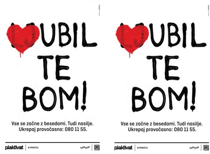 A previous campaign against domestic violence in Slovenia