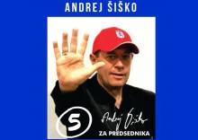 An image promoting Šiško's run for President last year