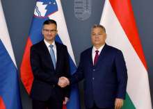 Prime Ministers Marjan Šarec and Viktor Orban 