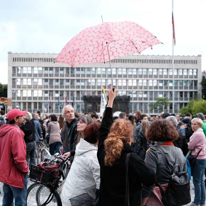 Slovenia’s Cycle Protests Enter 7th Week Despite Bad Weather