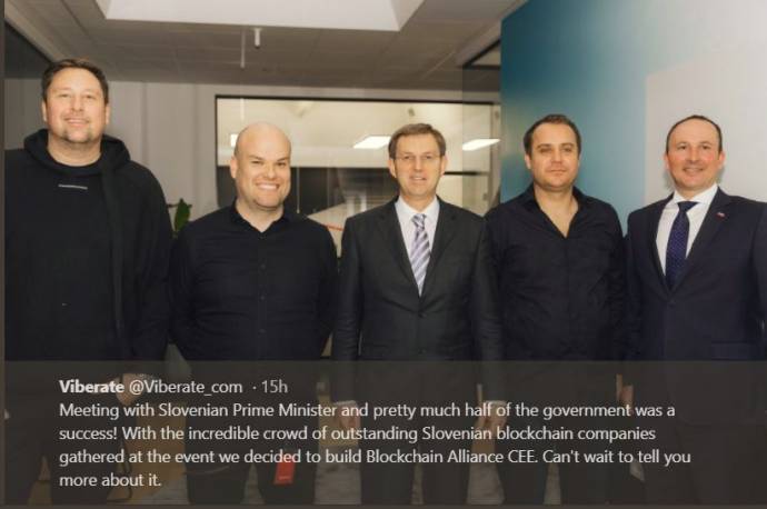 Cerar Visits Cryptocurrency Startup: “An Exceptional Opportunity for Slovenia”