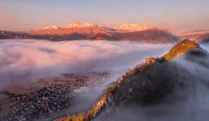 Foggy Morning Under The Julian Alps