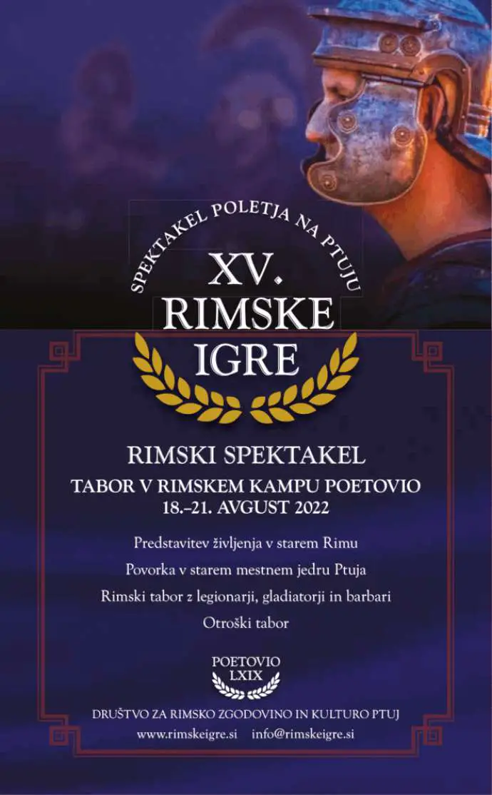 Ptuj Hosts Roman Games,18-21 August 2022