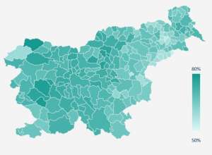 Degree of vaccination by municipality 