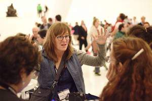 Abbey Ripstra at the Wikimania 2015 Reception at Museo Soumaya