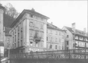 Hradecky Bridge (in place of now Cobblers' Bridge), 1925