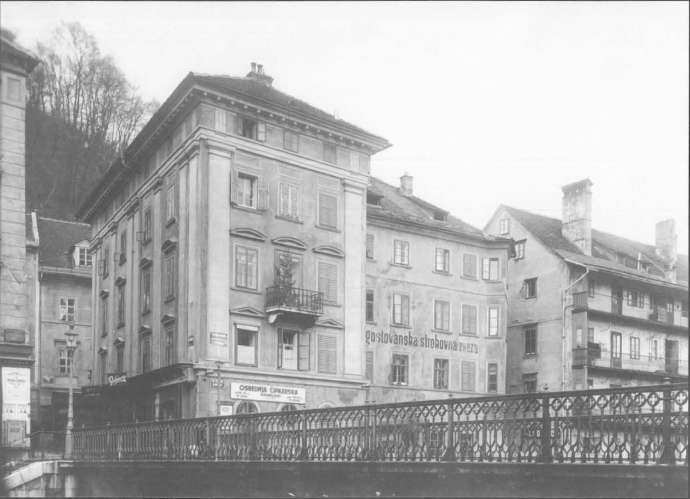 Hradecky Bridge (in place of now Cobblers&#039; Bridge), 1925