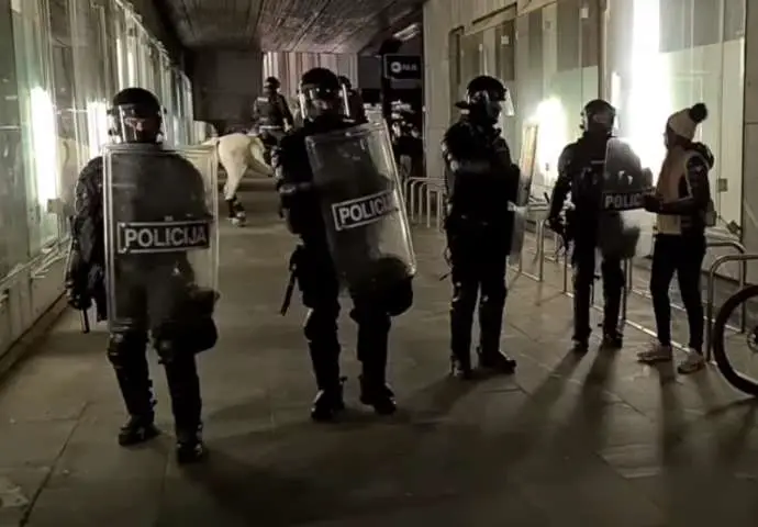 Bipartisan Condemnation of Police, Protestor Violence in Ljubljana