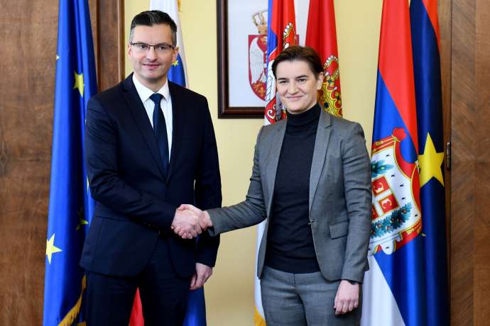 Prime Minister Marjan Šarec and Prime Minister Ana Brnabić