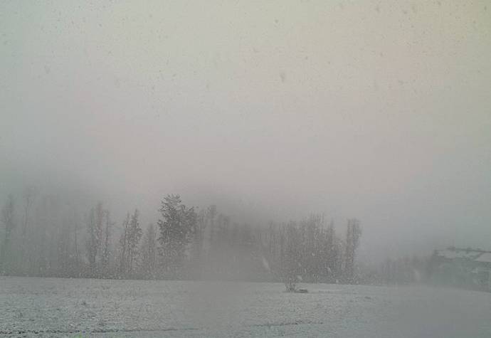 Heavy snow near Postojna