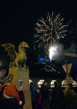 Fireworks &amp; Dragon Bridge, Ljubljana 2018/19