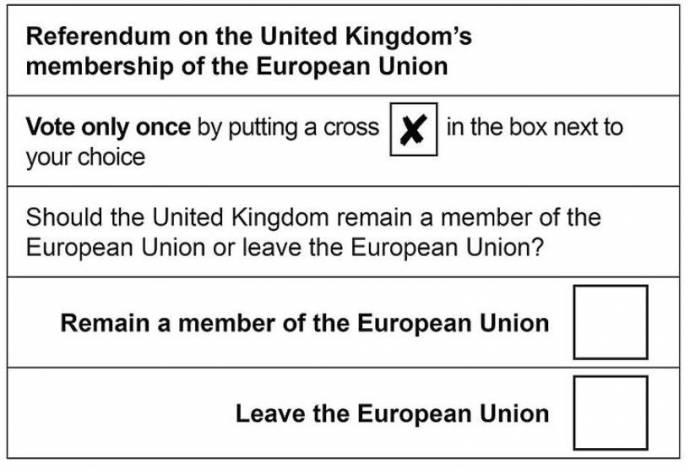 It all looked so simple - a sample ballot paper in the 2016 EU Referendum