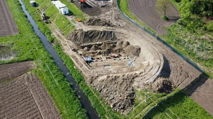 A look at the first part of the excavations of the anti-tank trench at Mostec in 2022