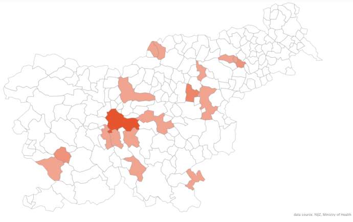 Where yesterday&#039;s cases were found