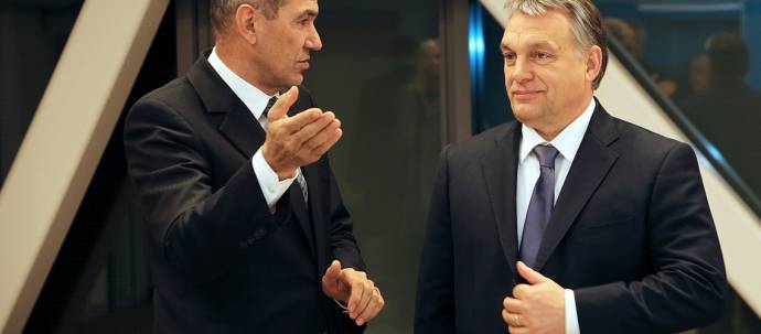 Janša and Orban in 2016