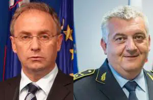 Interior Minister Aleš Hojs &amp; Police Commissioner Anton Travner 