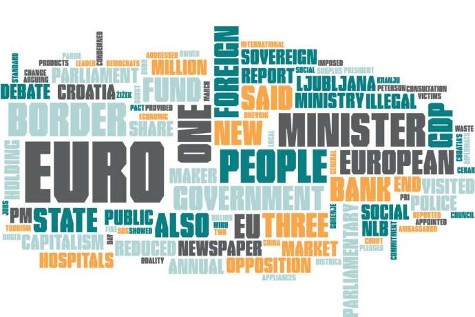 Word cloud of the summary, with Slovenia, Slovenian and year removed