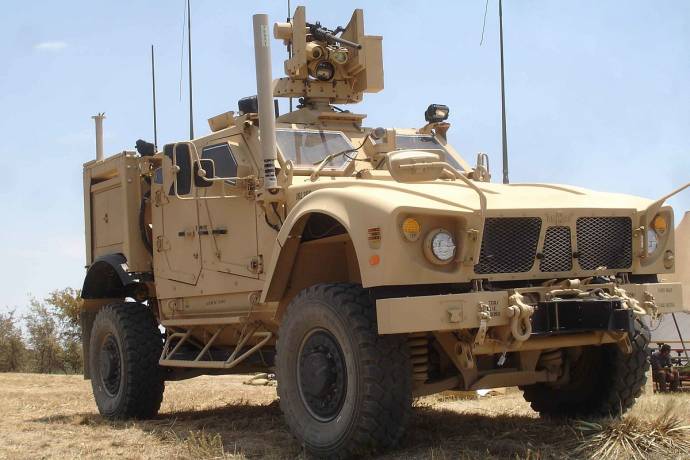 M153 CROWS mounted on a U.S. Army M-ATV - Oshkosh M-ATV