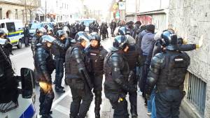 Football Match in Stožice, Police Spectacle in Ljubljana Centre (Video)