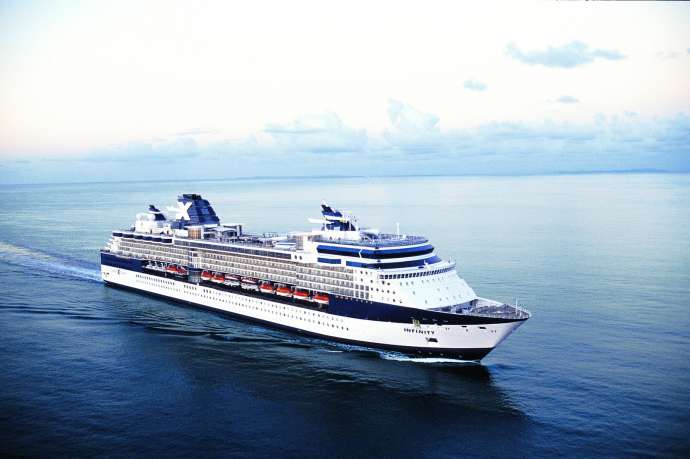The Celebrity Infinity, which recently came to town