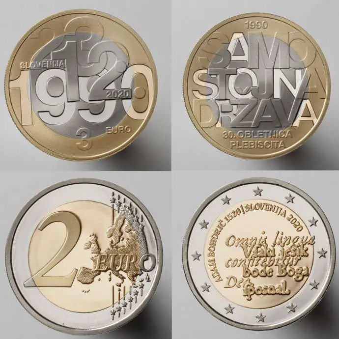 Coins Issued Soon to Mark 30 Yrs of Slovenian Independence