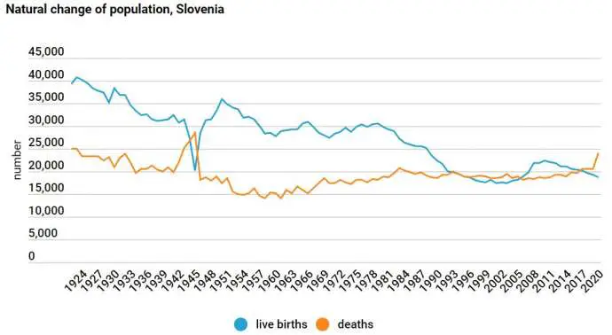 Statistics on Death in Slovenia, 2020