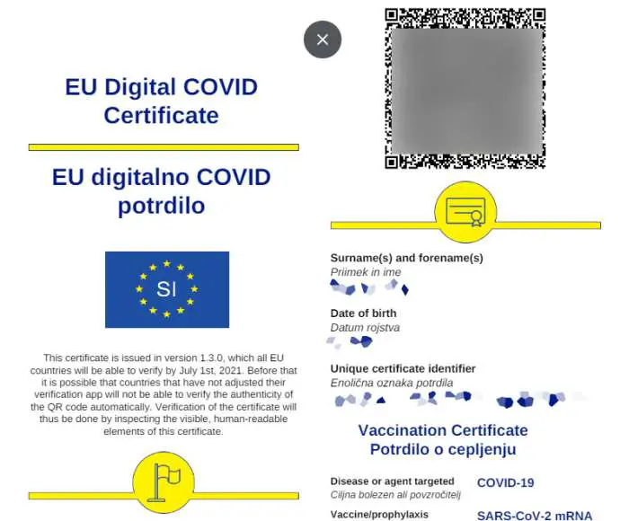 Slovenia to Change Colour-Coded Country Lists for COVID Certificates as of 15 July