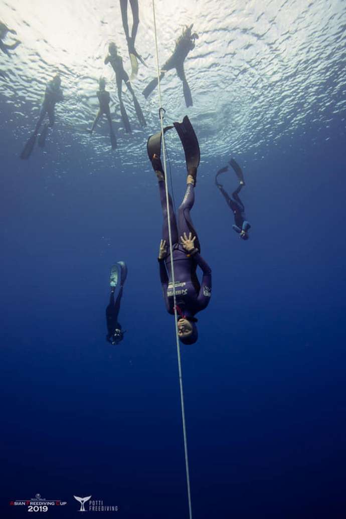 Alenka Artnik at Asian Freediving Cup 2019