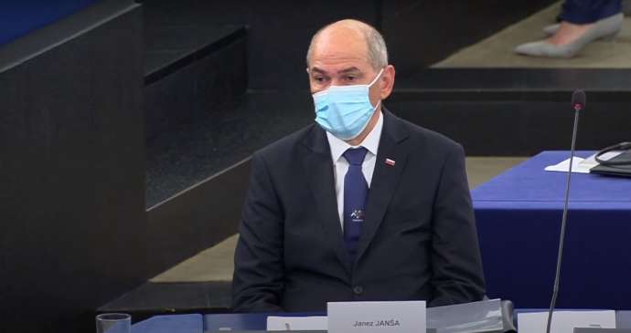 PM Janša in the European Parliament