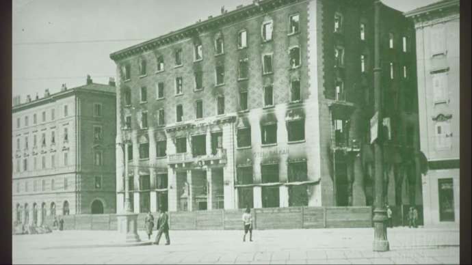 The building after the fire