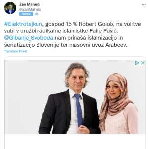 The tweet in question