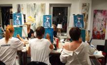 Design with Wine Brings Painting Parties to Ljubljana