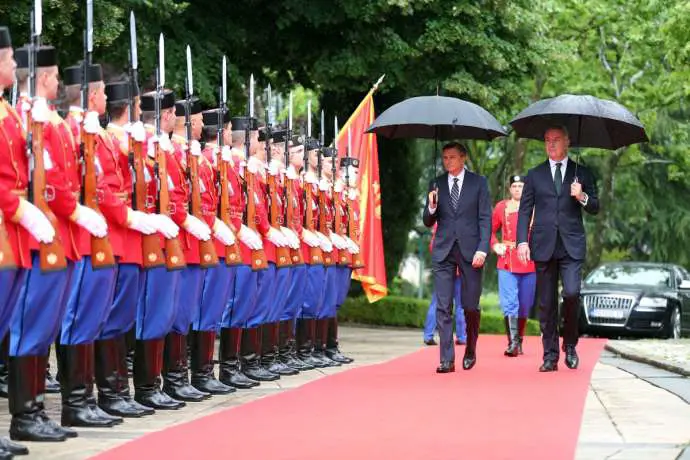 President Borut Pahor and his Montenegrin counterpart Milo Đukanović