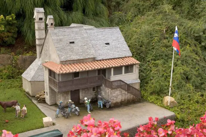 Model of a Slovenian homestead