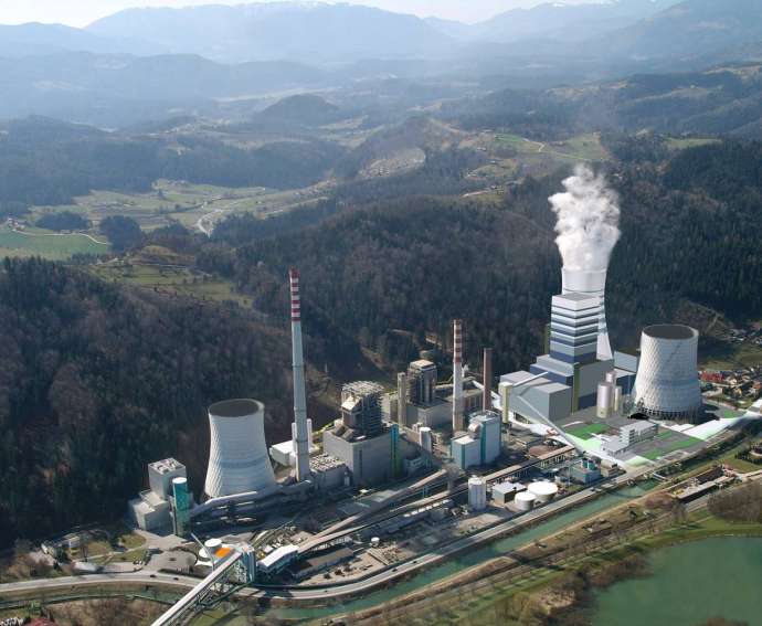 The controversial TEŠ 6 part of the power plant